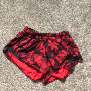 Floral hotty lululemon shorts